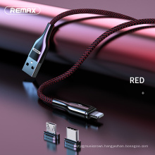 Remax Join Us RC-158 Two-color braided mobiles accessories fast magnetic charging type-c USB date cable